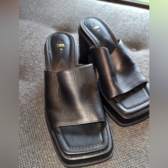 Zara chunky heels square toe - Picture 2 of 2